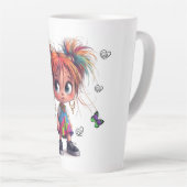 Lil Quirky Girl Buttercup Latte Mok (Rechterhoek)