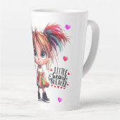 Lil Quirky Girl Heartbreaker Latte Mok (Rechterhoek)