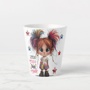 Lil Quirky Girl te veel latte Mok