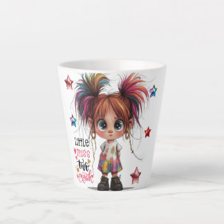 Lil Quirky Girl te veel latte Mok