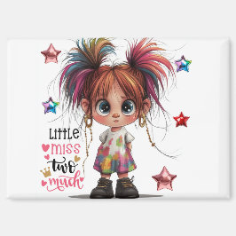 Lil Quirky Girl Twee veel magneet