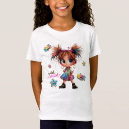 Lil Quirky Girl Wild Child Kinder T-shirt