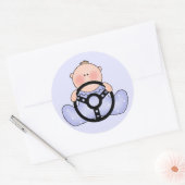 Lil Race Baby Boy Ronde Sticker (Envelop)