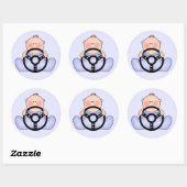 Lil Race Baby Boy Ronde Sticker (Vel)