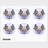 Lil Race Winner Baby Boy Ronde Sticker (Vel)