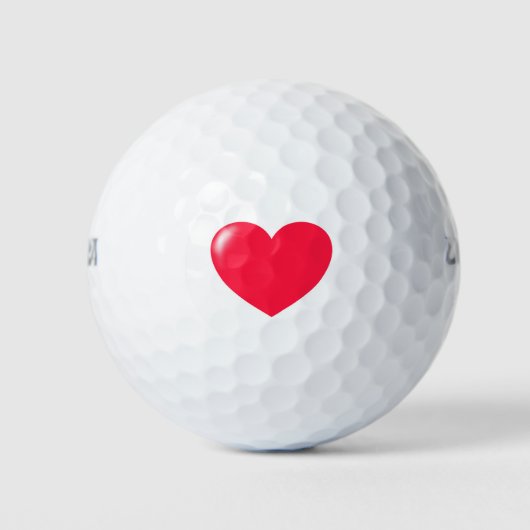 Lil Red Heart Golfballen (Voorkant)