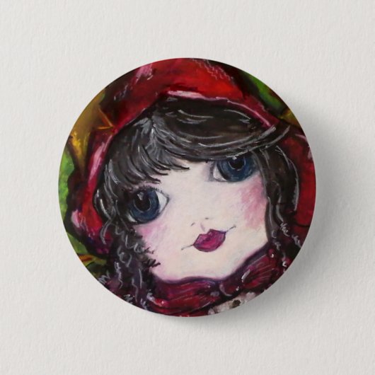 Lil' Red Riding Hood Ronde Button 5,7 Cm (Voorkant)