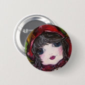 Lil' Red Riding Hood Ronde Button 5,7 Cm (Voorkant /achterkant)