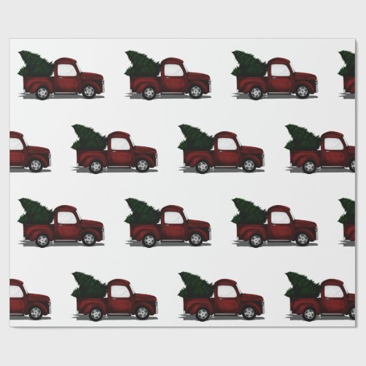 Lil Red Truck Cadeaupapier (Vlak)