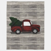 Lil Red Truck Fleece Deken (Voorkant)