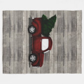 Lil Red Truck Fleece Deken (Voorkant (Horizontaal))