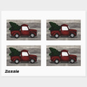 Lil Red Truck Rechthoekige Sticker (Vel)