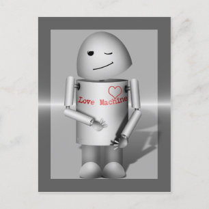 (Lil' Robo-x9) Liefde machine Briefkaart