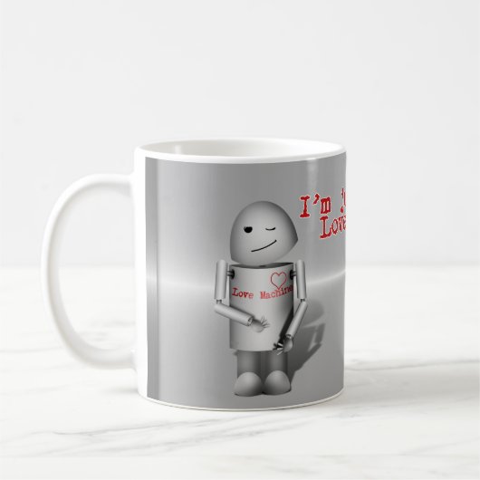 (Lil' Robo-x9) Liefde machine Koffiemok (Links)