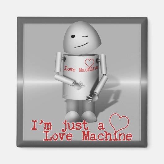 (Lil' Robo-x9) Liefde machine Magneet (Voorkant)