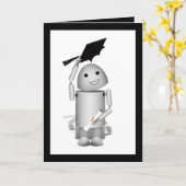 Lil' Robox9 Afstuderen - Petten uit! Kaart (Gele Bloem)