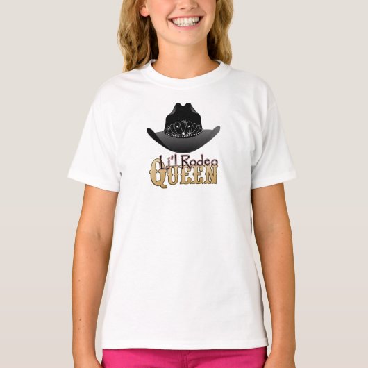 Li'l Rodeo Queen Cowgirl t-shirt (Voorkant)
