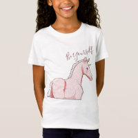 Lil roze Palomino Unicorn (wees jezelf)