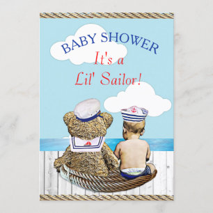 Lil' Sailor Boy's Baby shower Kaart