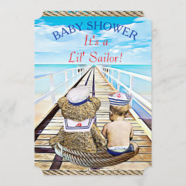 Lil' Sailor Boy's Baby shower Kaart