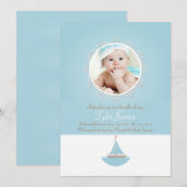 Lil' Sailor Foto geboorteaankondiging Aankondiging (Voorkant / Achterkant)