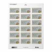 Lil schattig aap adres labels (Full Sheet)