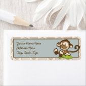 Lil Schattige Monkey Adresetiketten Etiket (Insitu)