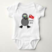 Lil Scuba Guy Future Diver Romper (Voorkant)