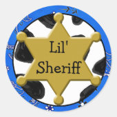 Lil Sheriff Badge Sticker (Voorkant)