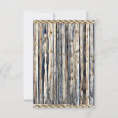 Lil' Sheriff Teddy Bear Cowboy Verjaardag Uitnodig Kaart (Achterkant)