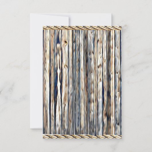 Lil' Sheriff Teddy Bear Cowboy Verjaardag Uitnodig Kaart (Achterkant)