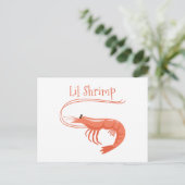 Lil Shrimp Briefkaart (Staand voorkant)
