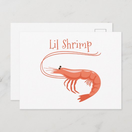 Lil Shrimp Briefkaart (Voorkant / Achterkant)