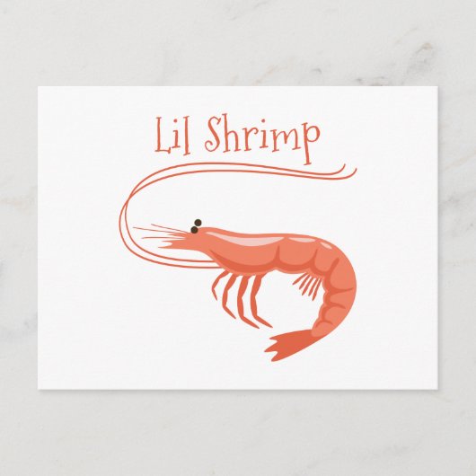 Lil Shrimp Briefkaart (Voorkant)