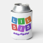 Lil Sis aangepaste naam koelbox Blikjeskoeler (Blikje Voorkant)