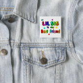 Lil Sis Best Friend Vierkante Button 5,1 Cm (In situ)