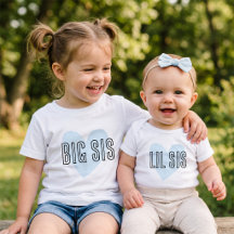 LIL SIS Blauwe Hart Overeenkomstige Familie