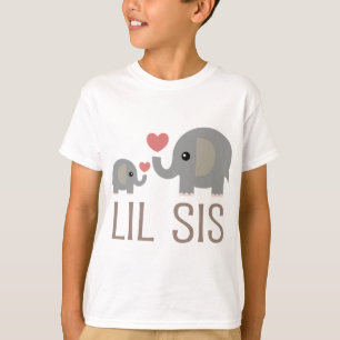 Lil Sis Elephant Gift Idee T-shirt