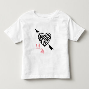 Lil Sis Heart en Arrow Kinder Shirts