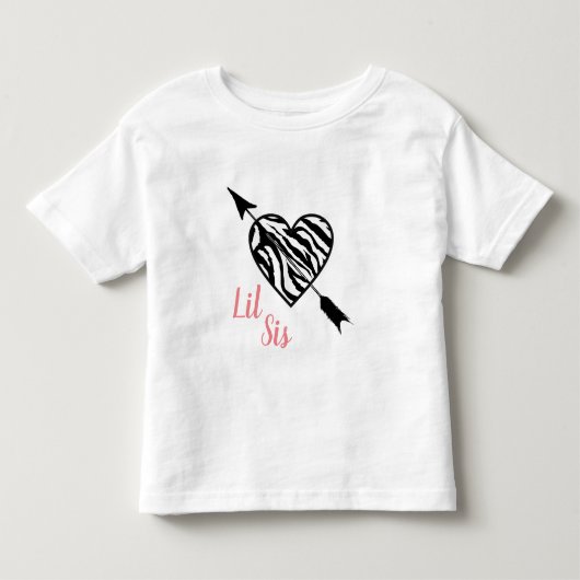 Lil Sis Heart en Arrow Kinder Shirts (Voorkant)