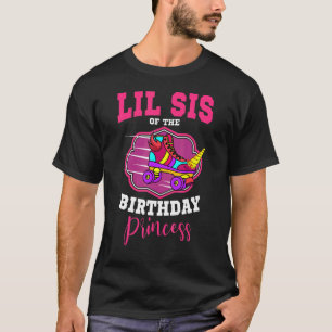 Lil Sis van de Birthday Princess Roller Schaatsen  T-shirt