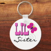Lil Sister Butterfly T shirts en Gifts Sleutelhanger (Voorkant)