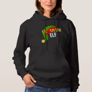 Lil Sister Elf Matching Family Group - Kerstmis Hoodie