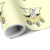 Lil Skeleton Gift Wrapping Paper Cadeaupapier (Rol Hoek)