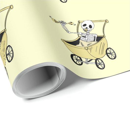 Lil Skeleton Gift Wrapping Paper Cadeaupapier (Rol Hoek)