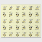 Lil Skeleton Gift Wrapping Paper Cadeaupapier (Vlak)