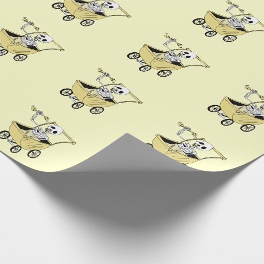 Lil Skeleton Gift Wrapping Paper Cadeaupapier (Hoek)