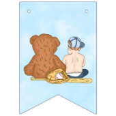 Lil' Slugger Baseball Thed Baby shower Banner (Eerste vlag)