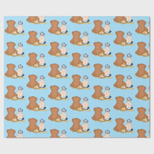 Lil' Slugger Baseball Thema Cadeaupapier (Vlak)