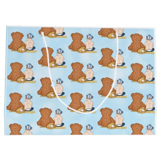 Lil' Slugger Baseball Thmed Kind Groot Cadeauzakje (Achterkant)